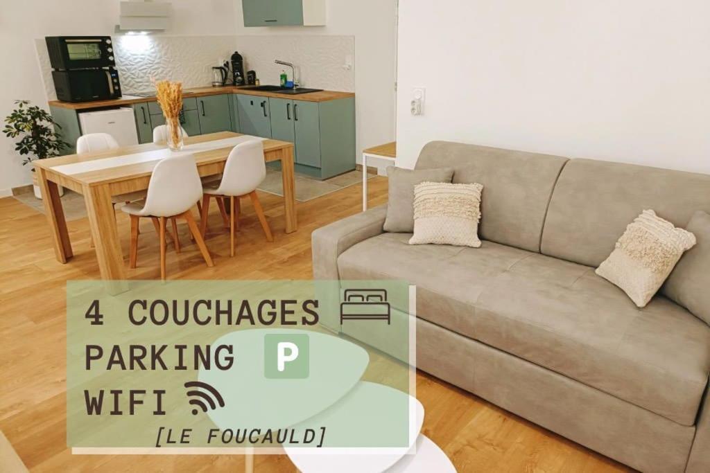 Le Foucauld 4 Canapes, Parking, Wifi Apartment Lourdes Luaran gambar